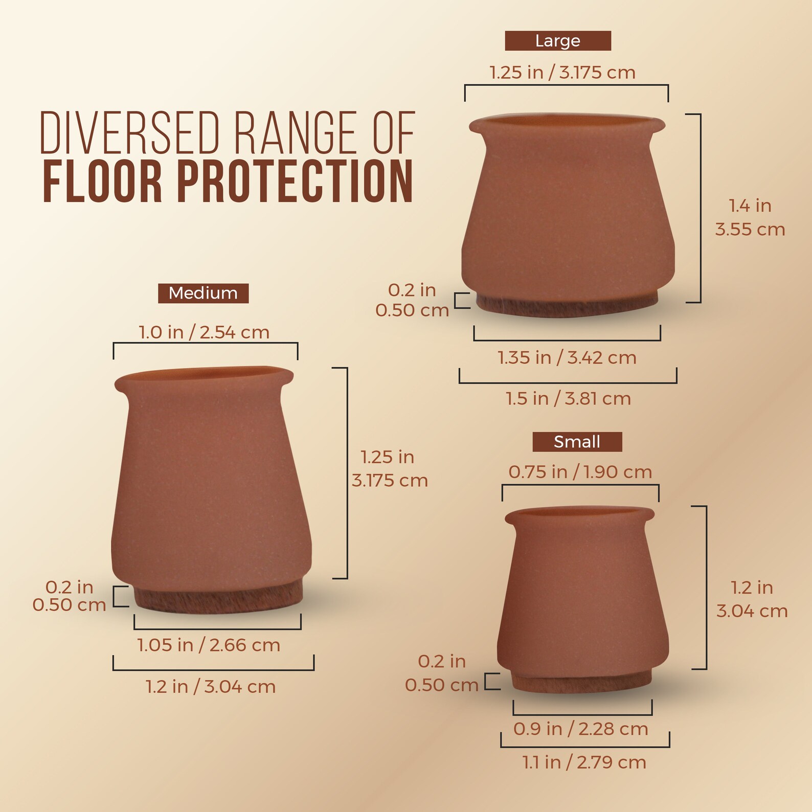 Furniture Footies Silicone Leg Covers for Chairs 16 Pieces Stretchable