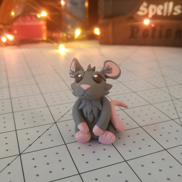 Little Rat Familiar- polymer clay figure