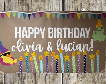 Custom Hand-Painted 4,5,6 Ft Banner: Unique Party Decoration, Butcher Paper, Birthday, Baby Shower, Bachelorette, Family Reunion, Classroom