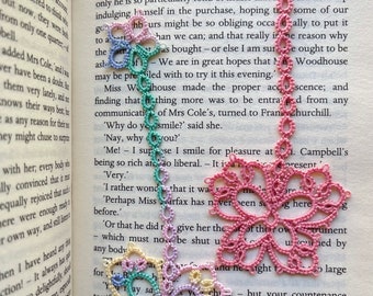 Tatting Pattern for Butterfly Lace Bookmark / Pendant / Handmade Vintage Style Tatted Lace Bookmark / Pendant