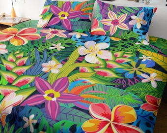 Bright Colors Duvet, Bright Colored King Size Bedding
