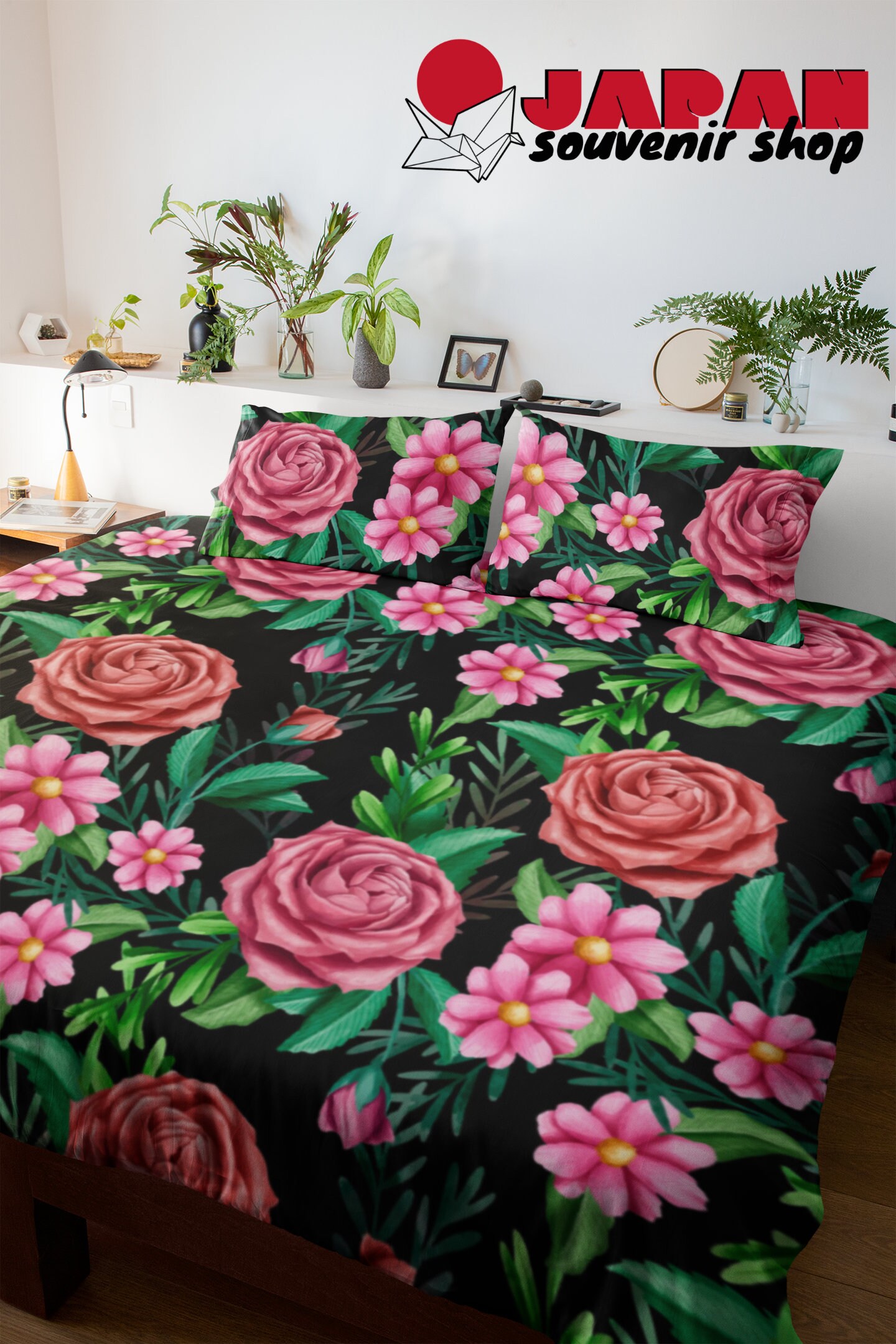 Rosa Königin Bettdecke Decken rosen Design Bettdecke Set rosa | Etsy