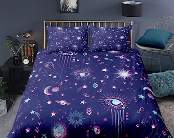 … Purple Moon sea, Queen Queen Size Moon Sea Lightning Printed Quilted Bedding Set Bedspread Holawakaka Galaxy Comforter Set … Purple Moon sea, Queen Queen Size Moon Sea Lightning Printed Quilted Bedding Set Bedspread Holawakaka Galaxy Comforter Set