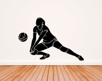 Male Volleyball Players Sports 3D Wall Art Sticker Mural Decal Poster GD8