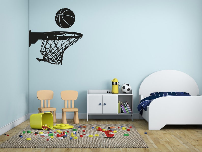 Basketball Stars Sport Kinderzimmer Wandaufkleber Vinyl | Etsy