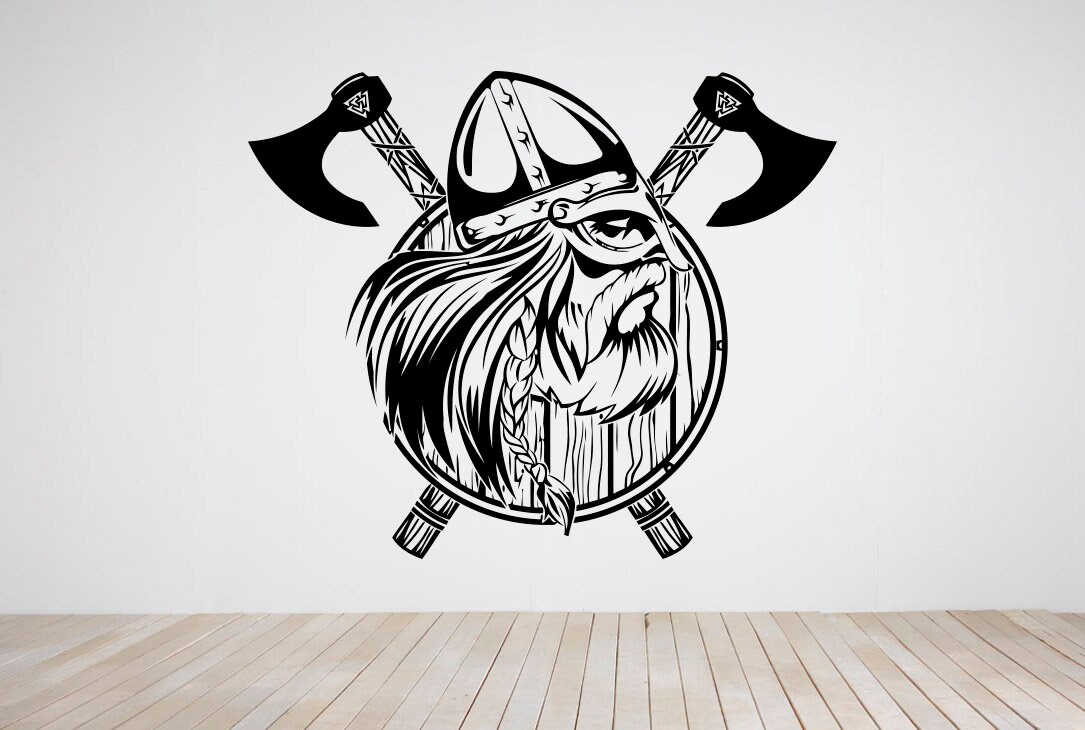 Runic Compass Vegvisir Inscriptions Ancient Vikings Runes Symbols Wall