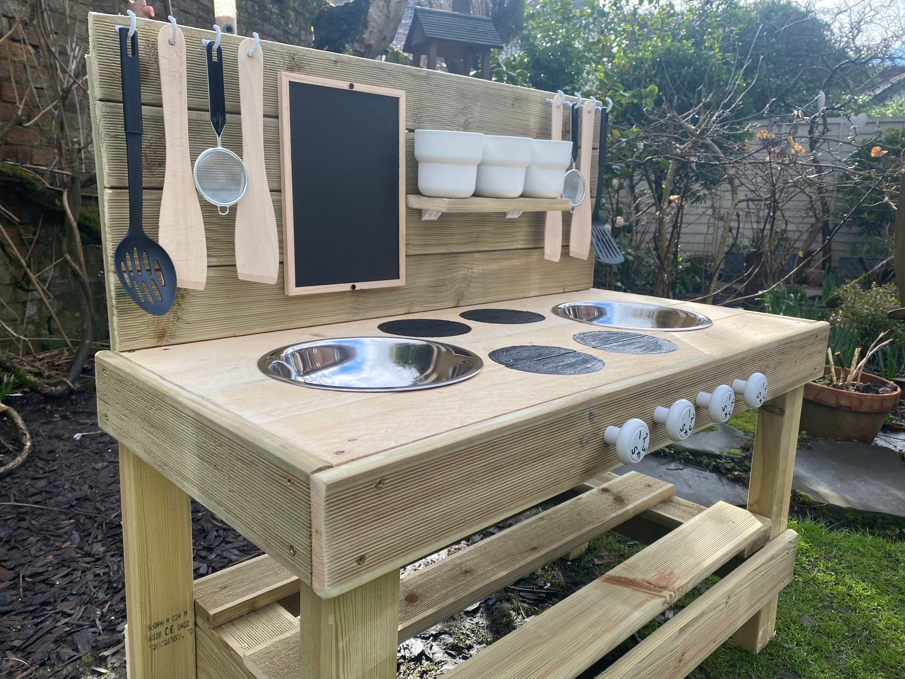 Mud Kitchen with Double Sink | Etsy