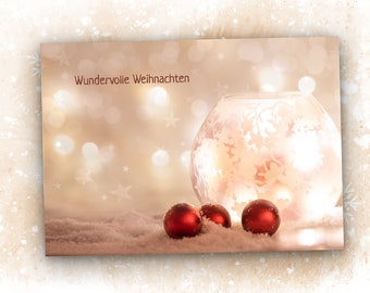 Postcard *Wonderful Christmas*| Greeting Card Christmas