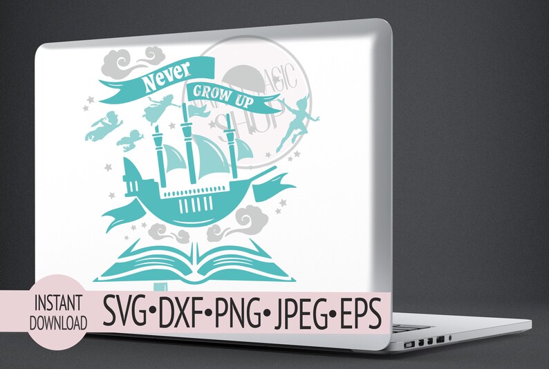 Download Never Grow Up SVG Disney SVG Peter Pan SVG Flying Svg | Etsy