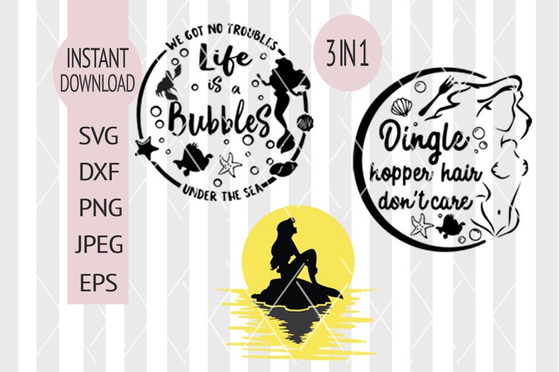 Download Ariel Svg Bundle The Little Mermaid SVG Bundle Ariel ...