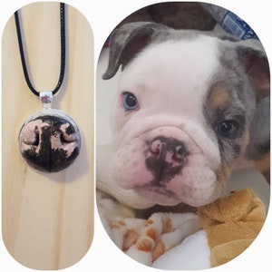 Custom hand sculpted pet nose pendant