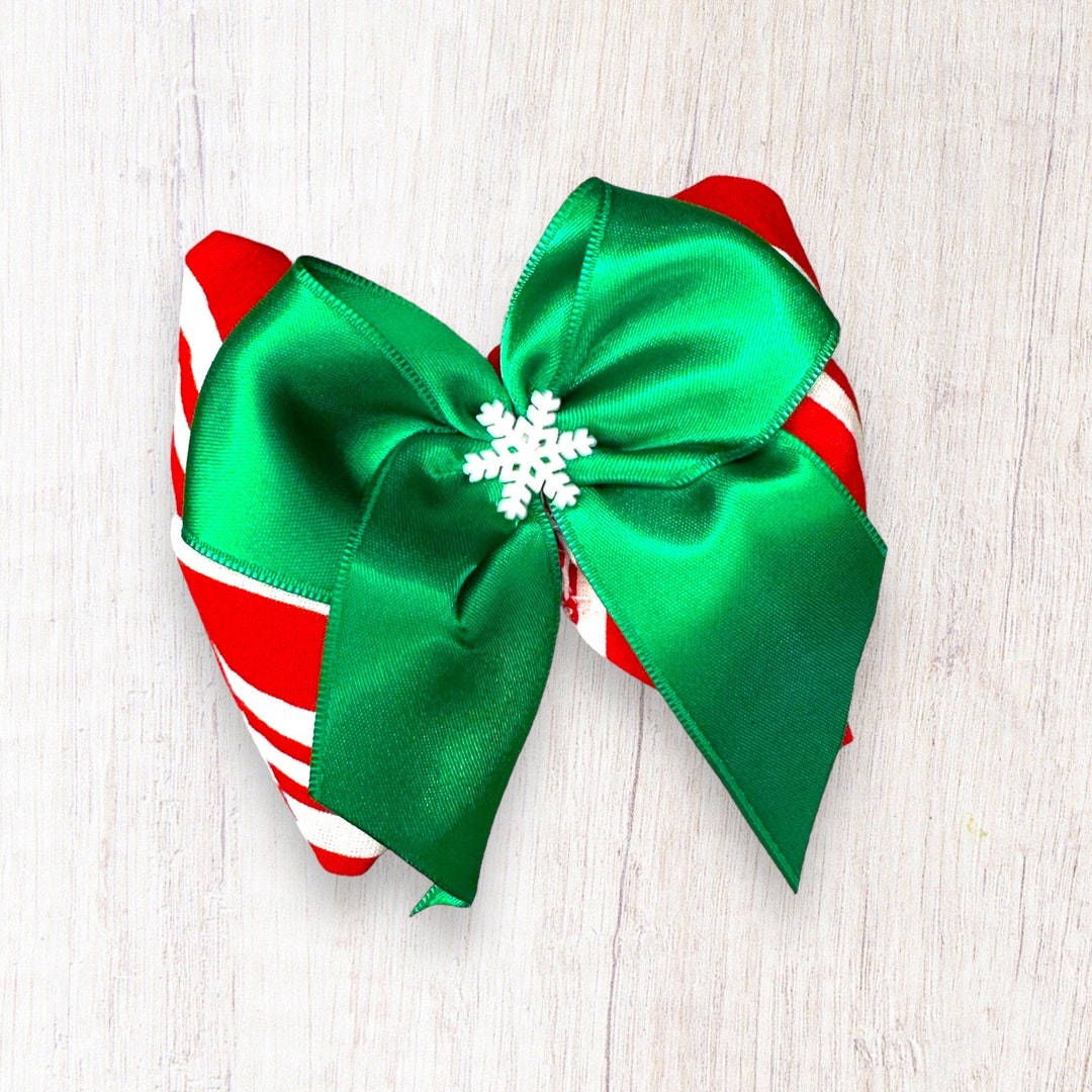 Christmas Dog Bow Christmas Candy Cane Bowtie and Hair Bow Etsy