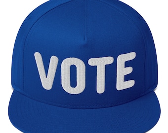 Big Vote Flat Bill Snapback Cap