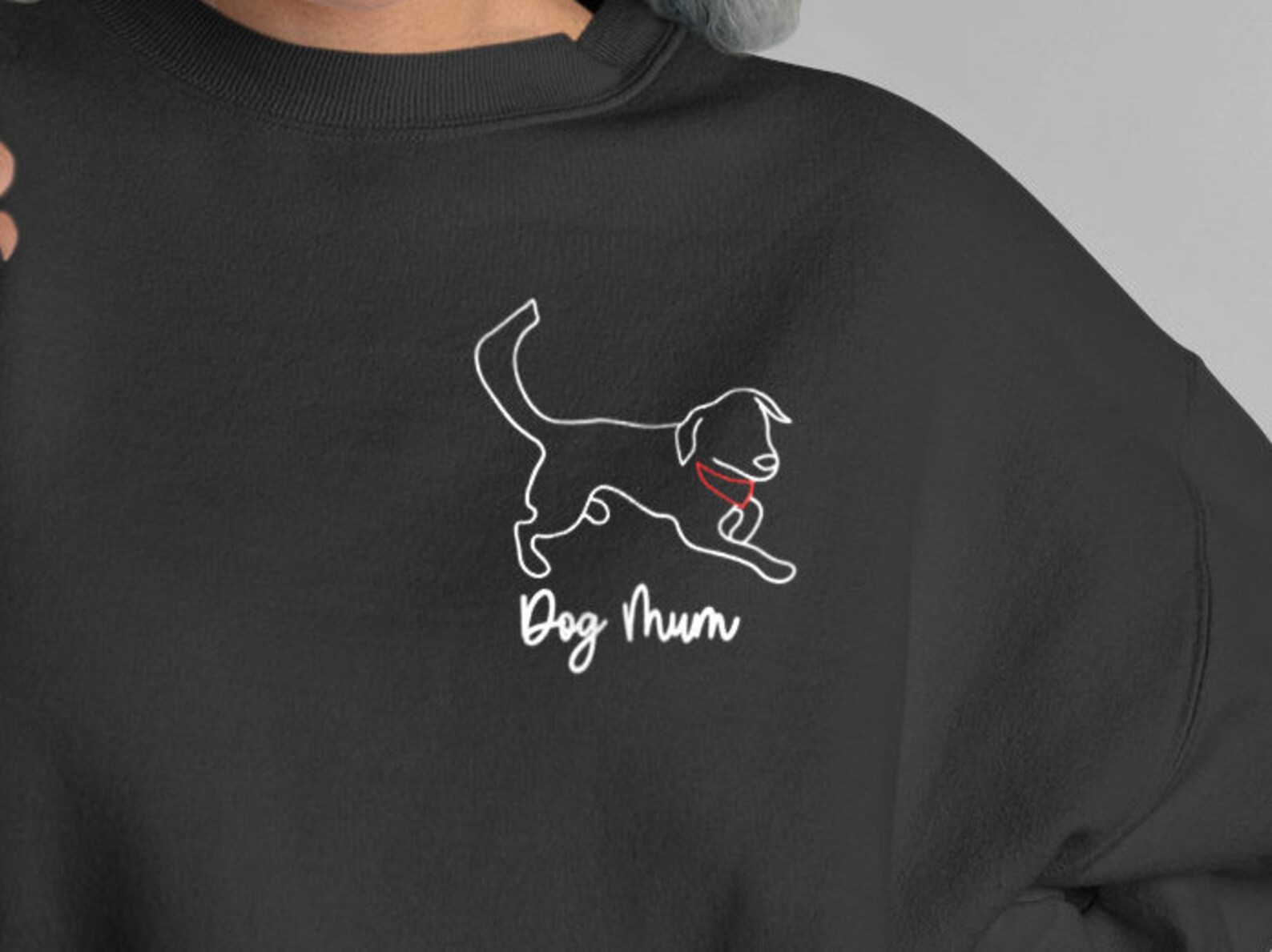 Custom Dog Outline Sweatshirt Personalised With Your Dog Etsy UK
