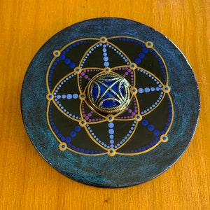 Azure Nebula - Mini Garden Stepping Stone