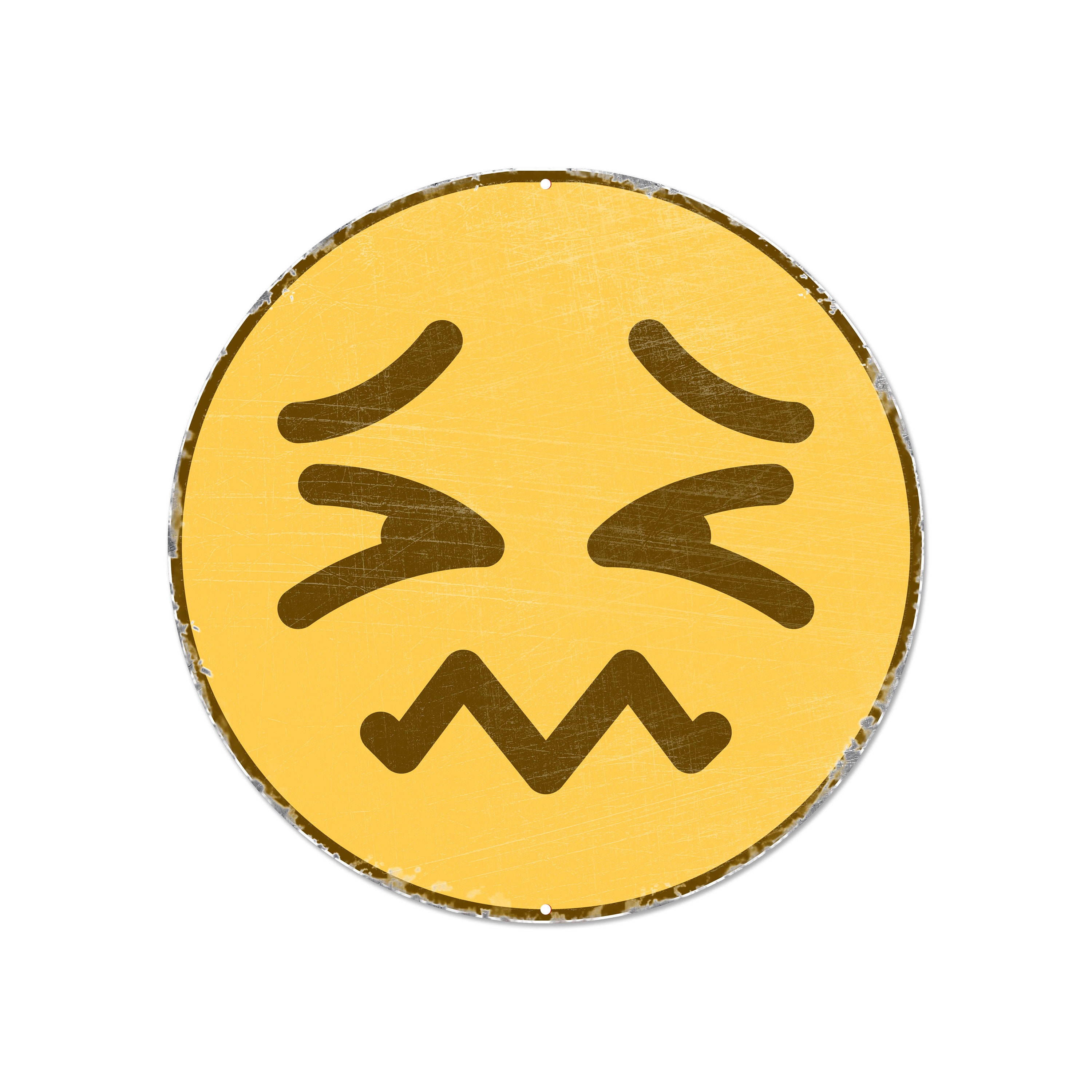 Angry Sad Face Vintage Emoji Signs 12 Angry Sad Face Vintage Emoji Signs 12