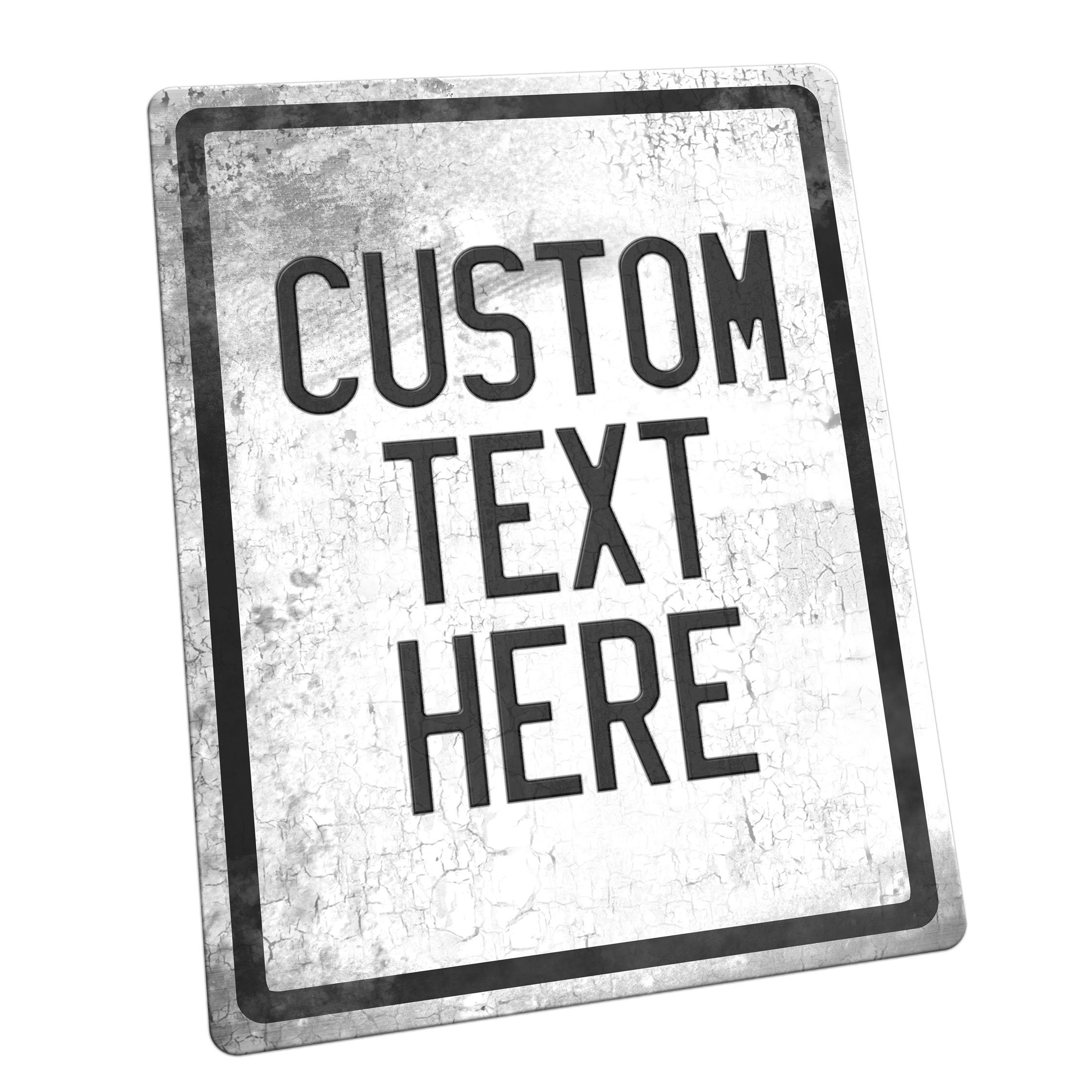 12 x 9 Custom Vintage Metal Street Sign Any Text Free Etsy