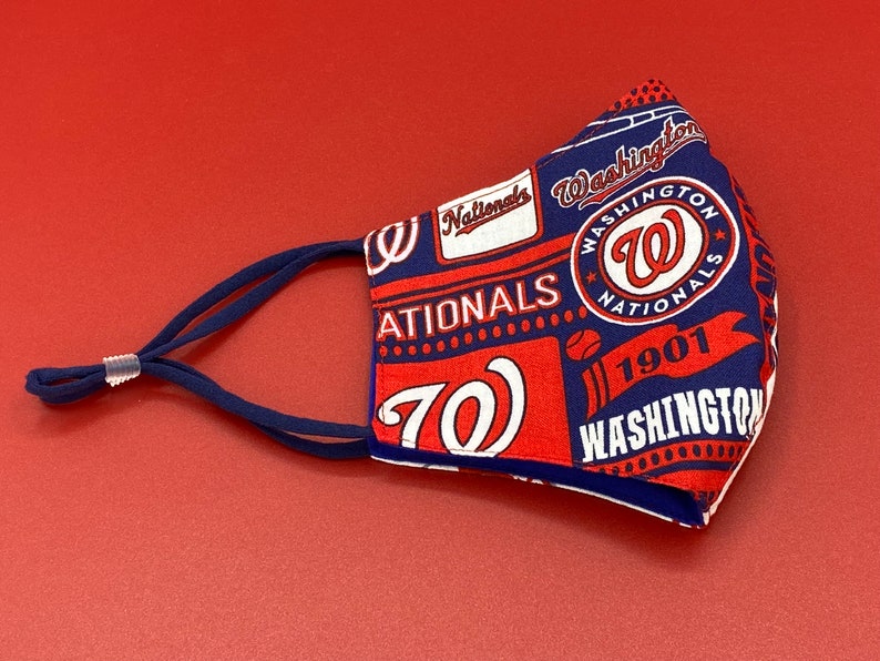 Washington Wizards Face Mask, Washington Nationals Face Mask, Wizards and Nationals FaceMask, Baseball MLB Basketball NBA, Two In One, Sizes image 4