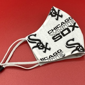 Chicago White Sox Face Mask, White Sox Mask, Adjustable FaceMask, White Sox Face Mask, MLB Baseball Face Mask, Kids, Children, Men, Women