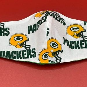 Green Bay Packers Face Mask, Packers Facemask, Adjustable Facemask, NFL ...