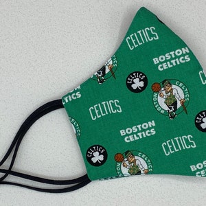 Celtics Mask, Boston Celtics Mask, Boston Celtics Face Mask, Adjustable, NBA Face Mask, Basketball, Boston Celtics, XXL, Child, Women, Men