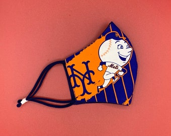 Mets Face Mask, New York Mets Face Mask, Mets Mask, Adjustable FaceMask, MLB, Baseball, Kids, Child, Men, Women, NY Mets Mask, Citi Field