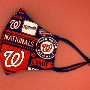 Washington Nationals Face Mask, Nationals Face Mask, Nats Mask, Adjustable FaceMask, MLB Baseball Face Mask, Sports, Kids, Child, Men, Women