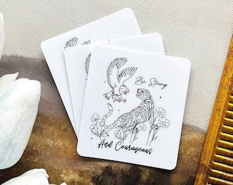 Be Strong and Courageous Sticker | Christian Sticker | Faith Sticker | Bible Verse Sticker | Bible Sticker | Jesus | God | Trendy