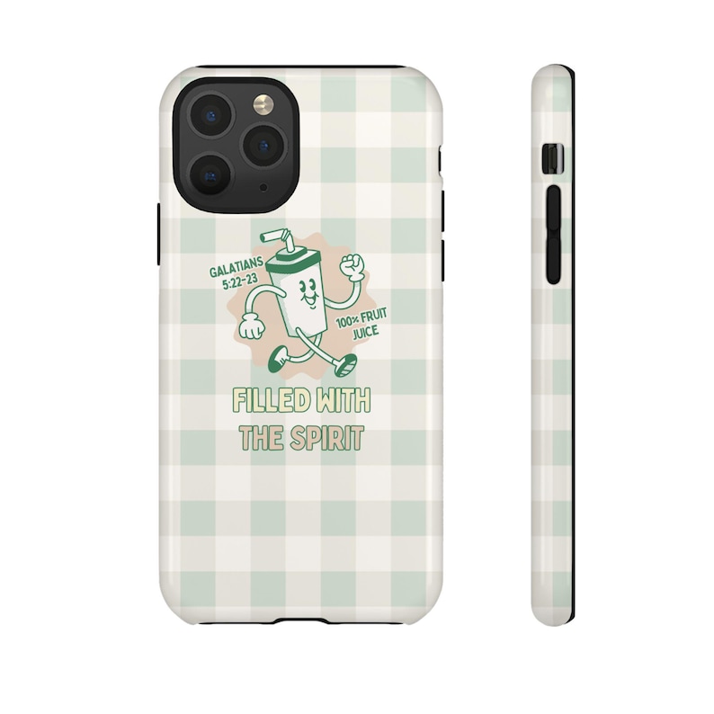 Cover per telefono "Ripieno dello Spirito" / Cover per telefono cristiana / Cover per telefono con tema fede / Cover per telefono alla moda / Cover per telefono estetica / Regalo cristiano immagine 10