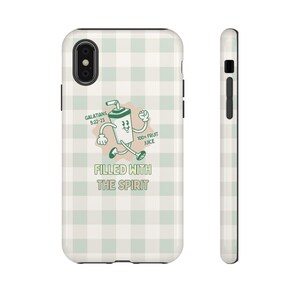 Cover per telefono "Ripieno dello Spirito" / Cover per telefono cristiana / Cover per telefono con tema fede / Cover per telefono alla moda / Cover per telefono estetica / Regalo cristiano immagine 7