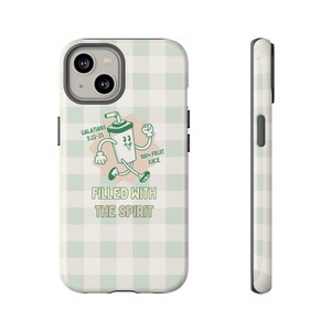 Cover per telefono "Ripieno dello Spirito" / Cover per telefono cristiana / Cover per telefono con tema fede / Cover per telefono alla moda / Cover per telefono estetica / Regalo cristiano immagine 2