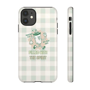 Cover per telefono "Ripieno dello Spirito" / Cover per telefono cristiana / Cover per telefono con tema fede / Cover per telefono alla moda / Cover per telefono estetica / Regalo cristiano immagine 9