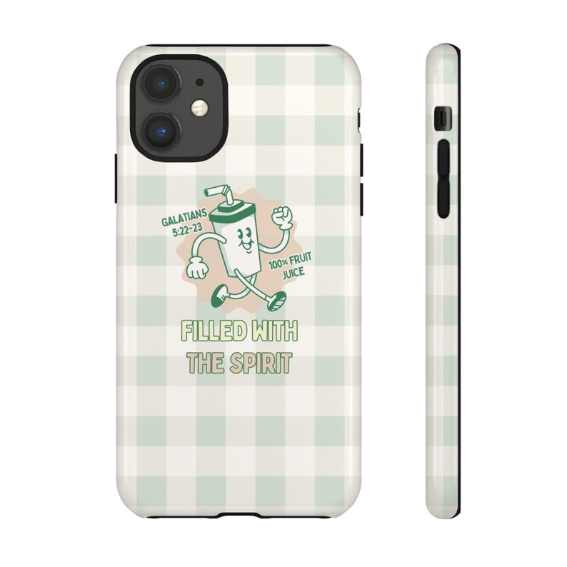Cover per telefono "Ripieno dello Spirito" / Cover per telefono cristiana / Cover per telefono con tema fede / Cover per telefono alla moda / Cover per telefono estetica / Regalo cristiano immagine 9
