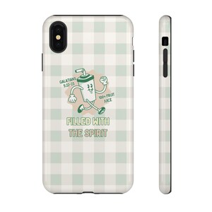 Cover per telefono "Ripieno dello Spirito" / Cover per telefono cristiana / Cover per telefono con tema fede / Cover per telefono alla moda / Cover per telefono estetica / Regalo cristiano immagine 8