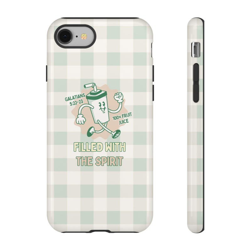 Cover per telefono "Ripieno dello Spirito" / Cover per telefono cristiana / Cover per telefono con tema fede / Cover per telefono alla moda / Cover per telefono estetica / Regalo cristiano immagine 3