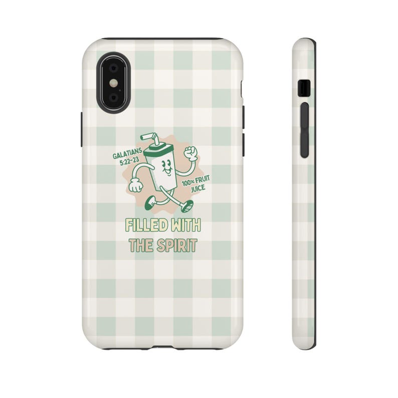 Cover per telefono "Ripieno dello Spirito" / Cover per telefono cristiana / Cover per telefono con tema fede / Cover per telefono alla moda / Cover per telefono estetica / Regalo cristiano immagine 5