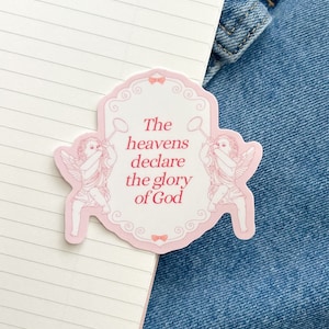 Pegatina de la Gloria de Dios / Pegatina cristiana / Pegatina de fe / Pegatina de versículo bíblico / Pegatina bíblica / Pegatina de Jesús / Dios / Pegatina moderna / Pegatina estética