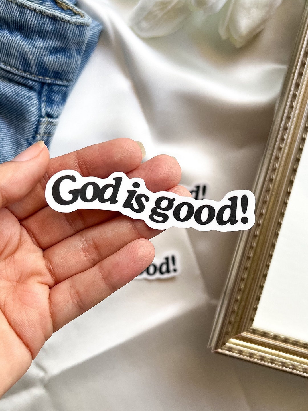 God is Good Sticker Christian Sticker Faith Sticker Bible Verse Sticker ...
