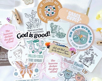 Build Your Own Christian Sticker Pack | Christian Stickers | Bible Verse Stickers | Faith Stickers | Aesthetic Stickers | Vinyl Stickers