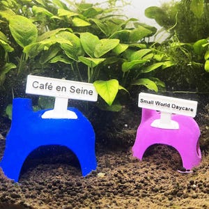 Custom Shrimp and Betta Fish Cozy Home Decor. A Home Hide Out, Shelter for Shrimps & Betta to Hide, Aquarium Safe Plastic.