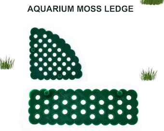 Aquarium Moss Ledge Holder, Compatible with All Types of Mosses & Aquarium Plants, Aquarium Decor, Beta Fish Hammock, Aquarium Safe Plastic.