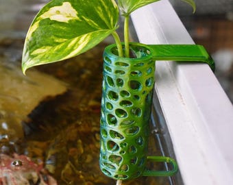 Aquarium Plant Hanging Pot. Lightweight Plant Holder For Aquatic Plants. Promoting Healthy Root Growth. Fish Tank Aesthetic.
