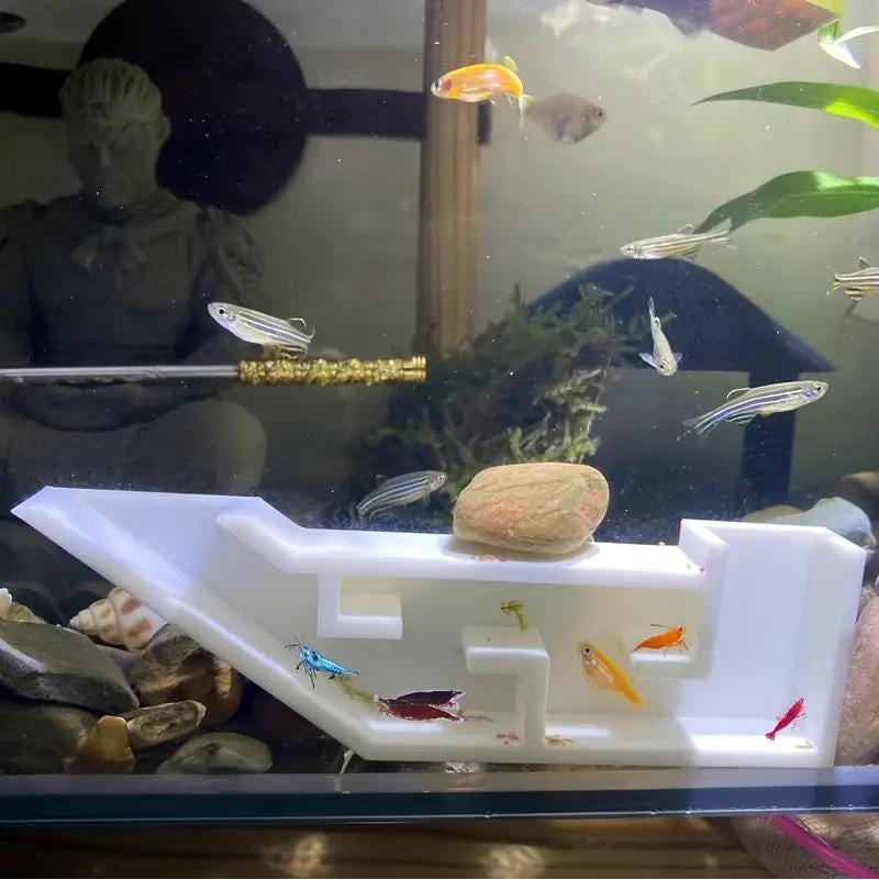 Grotta Per Acquario In Resina - Decorazione Naturale Per Pesci E Gamberetti - Foto 5