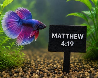 Custom Fishing Sign for Aquarium Tank Decor. Custom Fun Sign For Fish Tank Decor. 3D Printed Aquarium Humorous Sign. Perfect Gift Idea.