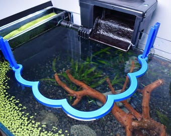 Corner Floating Corral Blocker. Floating Plants Organizer. Floating Aquarium Filter Guard. Automatic Height Adjustable with Water.