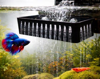 Square Aquarium Filter Baffle For ALL HOB Filter Systems. Universal Calm Output Filter. Ideals for Betta Fish&Shrimp. Perfect For All Tank.