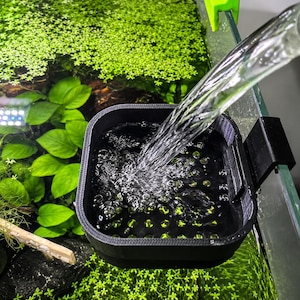 Aquarium Stable Water Change Diffuser. Water Change Flow Reducer For Fish Tank. Stress-Free For  Fishes and Shrimp. For Rim & Rimless Tank.