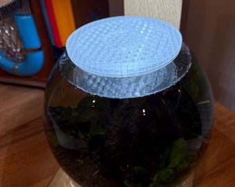 Premium Custom Round Fish Tank Lid – Perfect Inside-Snug Fit Aquarium Cover | Secure, Cat-Proof Design | Prevents Jumping Fish.