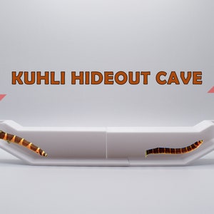 3D Printed Kuhli Cave Tunnel. Extended Underground Tunnel For Kuhli Loach Lover. Corner Tunnel For Kuhli Loach. Fast Shipping from Canada.