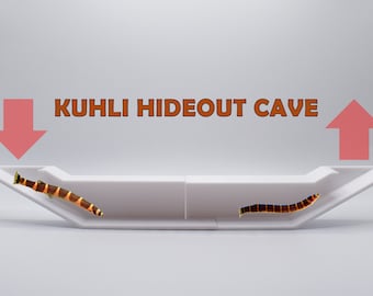 3D Printed Kuhli Cave Tunnel. Extended Underground Tunnel For Kuhli Loach Lover. Corner Tunnel For Kuhli Loach. Fast Shipping from Canada.